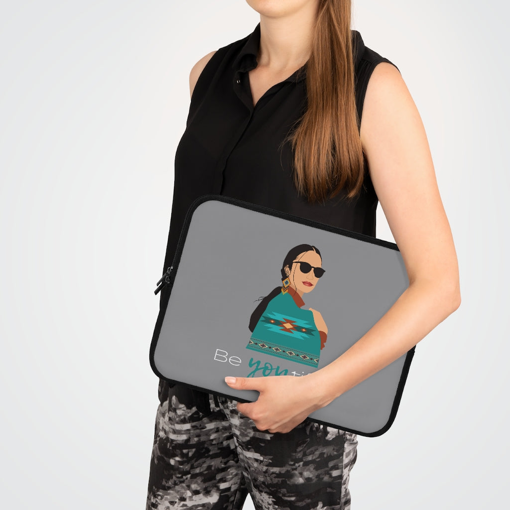 Bria Katherine Native American Girl Laptop Sleeve
