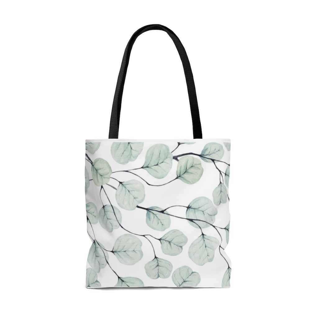 Bria Katherine Green Leaf Print Tote