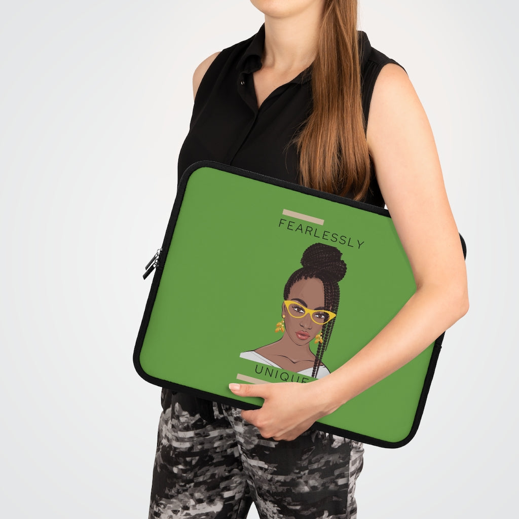 Bria Katherine Fearlessly Unique Girl Laptop Sleeve