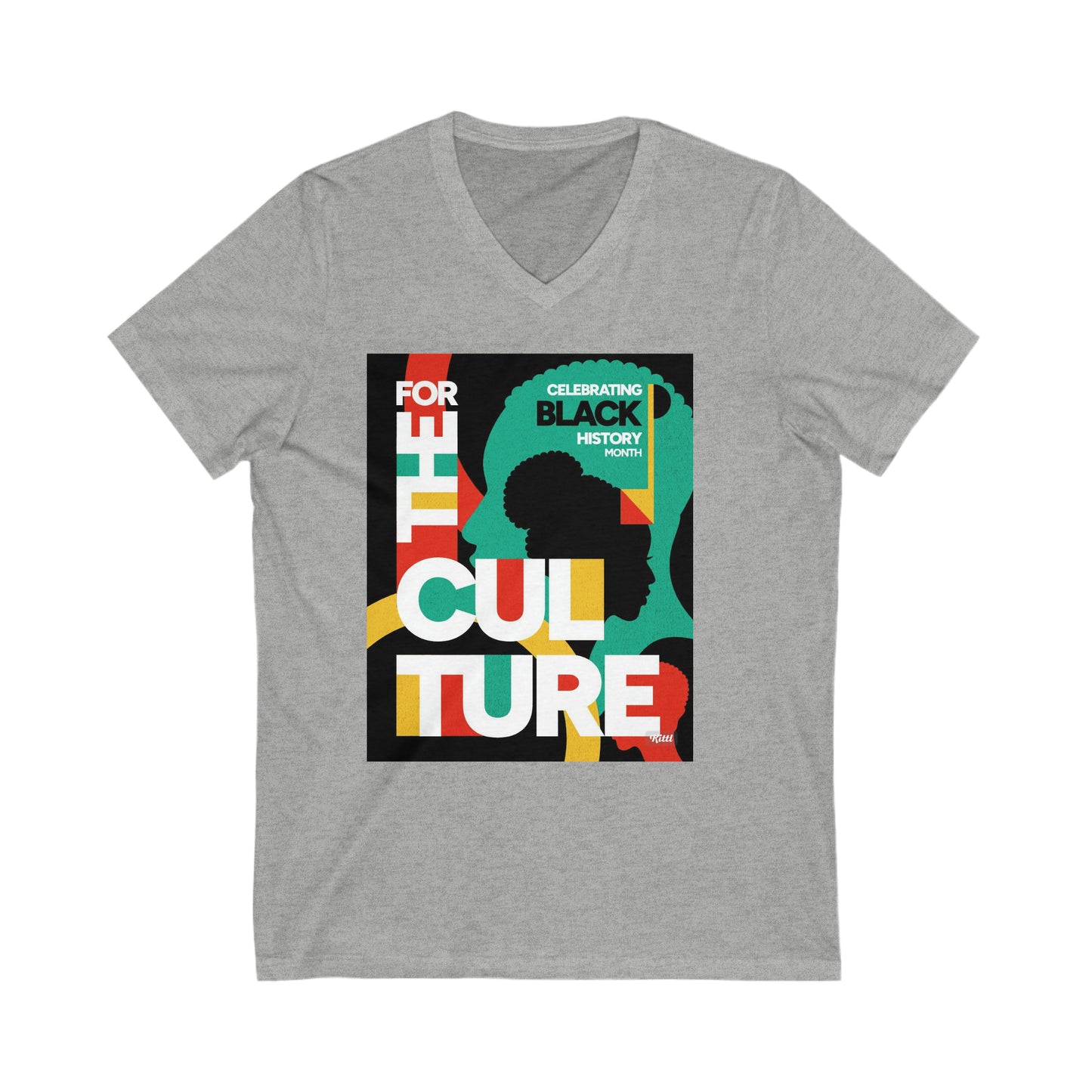 BK Unisex Jersey Short Sleeve V-Neck Tee