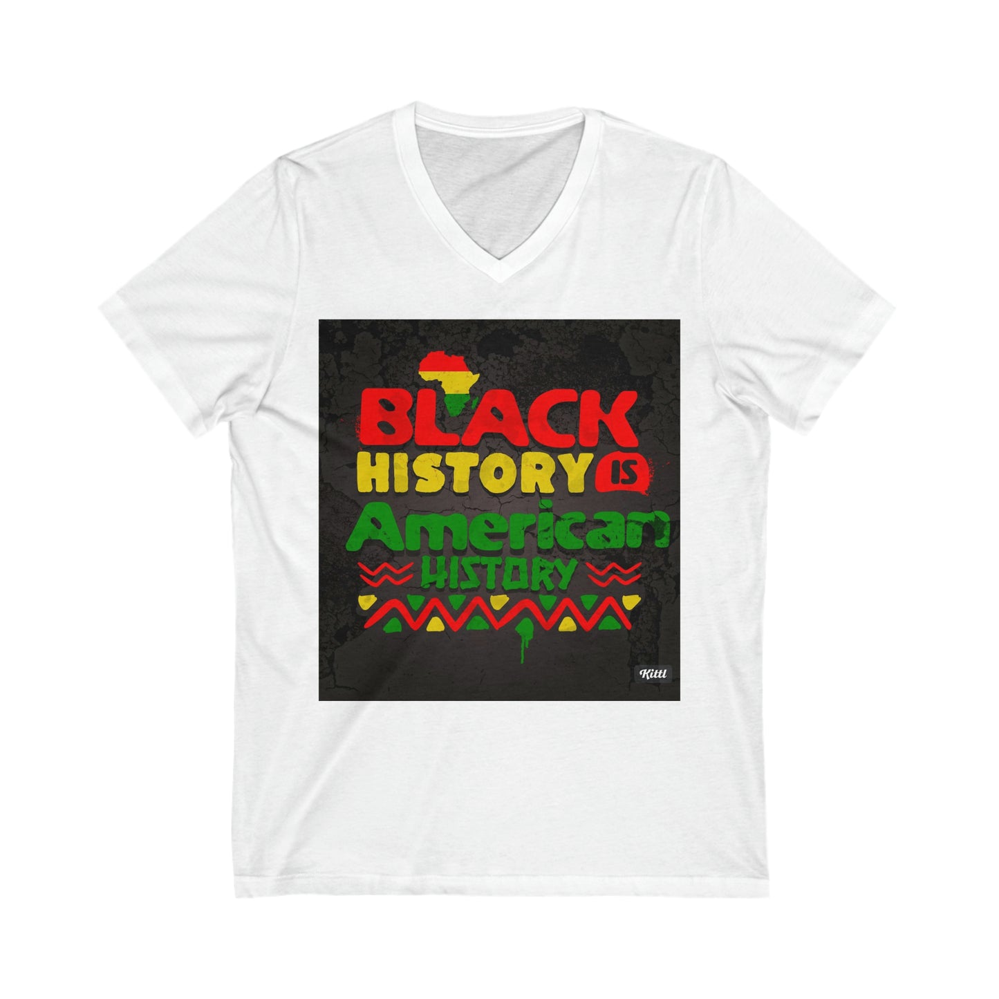 BK Unisex Jersey Short Sleeve V-Neck Tee