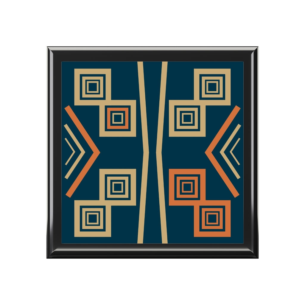 Bria Katherine Decorative Box, Tribal Tile Insert