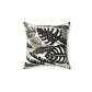 Bria Katherine Decorative Black & Tan Leaf Print Pillow