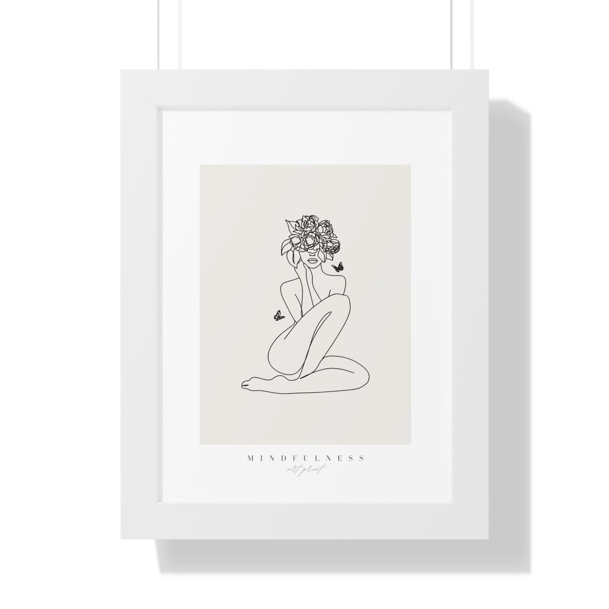 Bria Katherine  Mindfulness Framed Vertical Poster