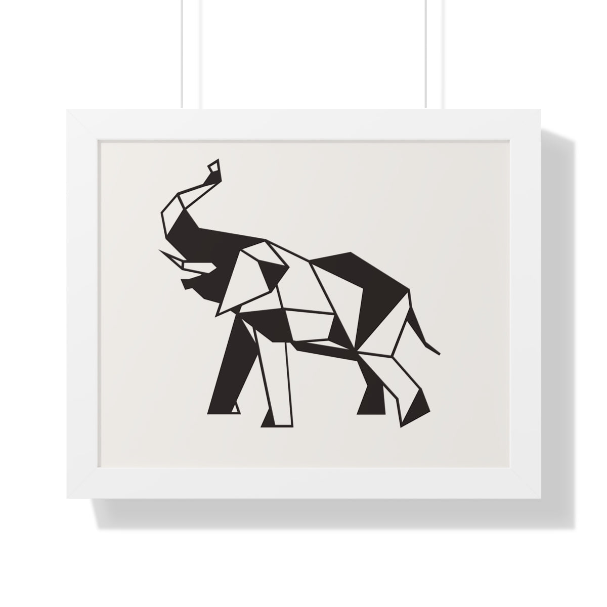 Bria Katherine Framed Horizontal Elephant Poster