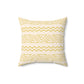 Bria Katherine Yellow Spun Polyester Square Pillow
