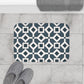 Bria Katherine Black & White Tile Print Bath Mat