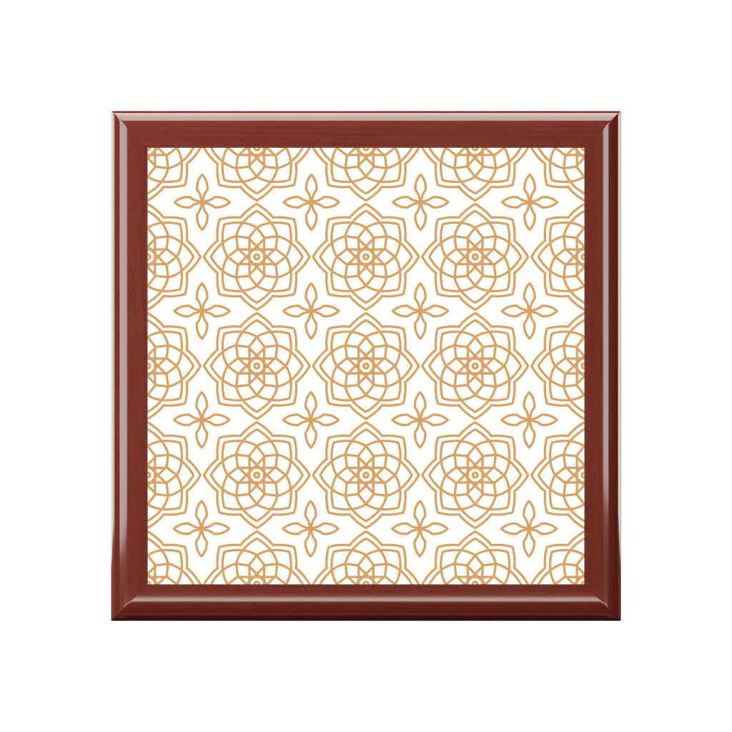 Bria Katherine Decorative Box, Moroccan Tile Insert