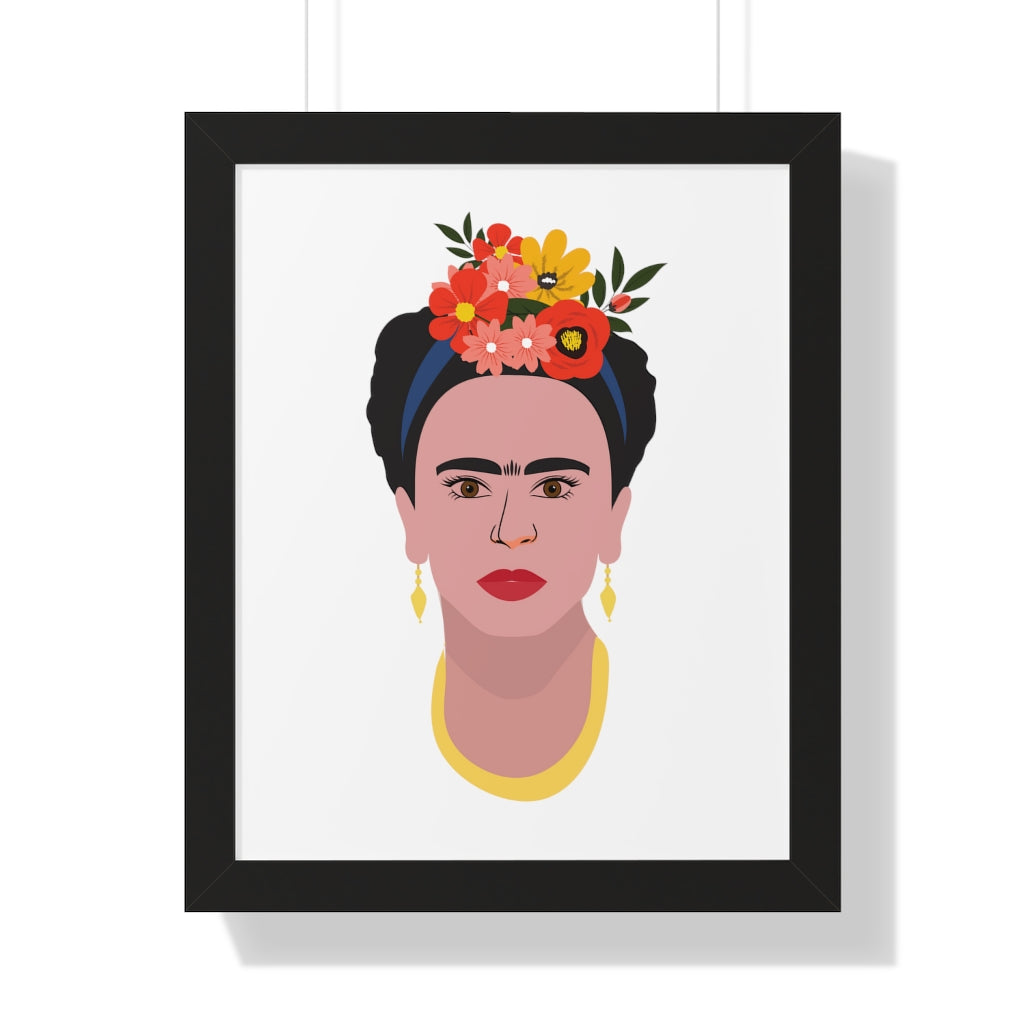 Bria Katherine Framed  Frida Kahlo Vertical Poster
