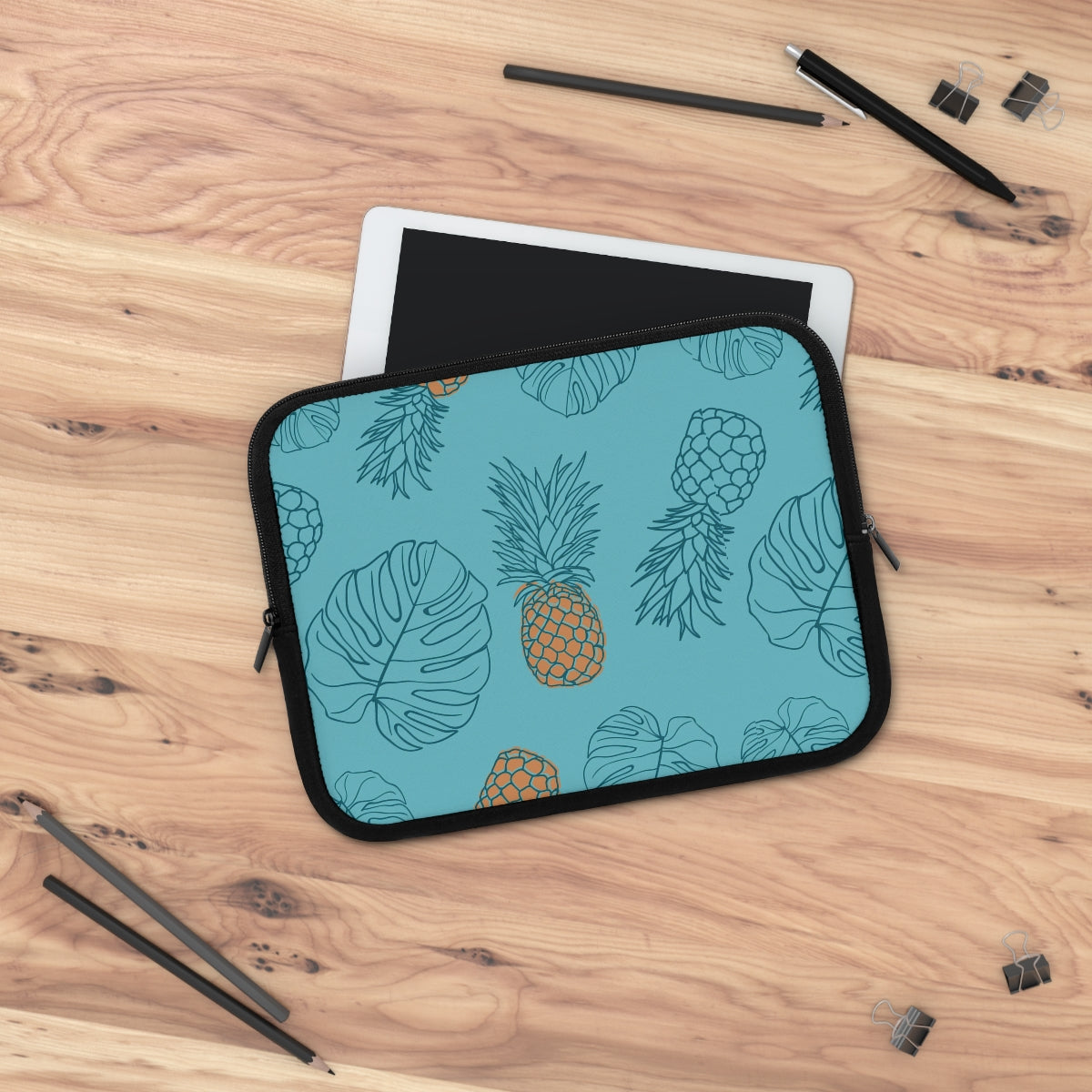 Bria Katherine Pineapple Print Laptop Sleeve