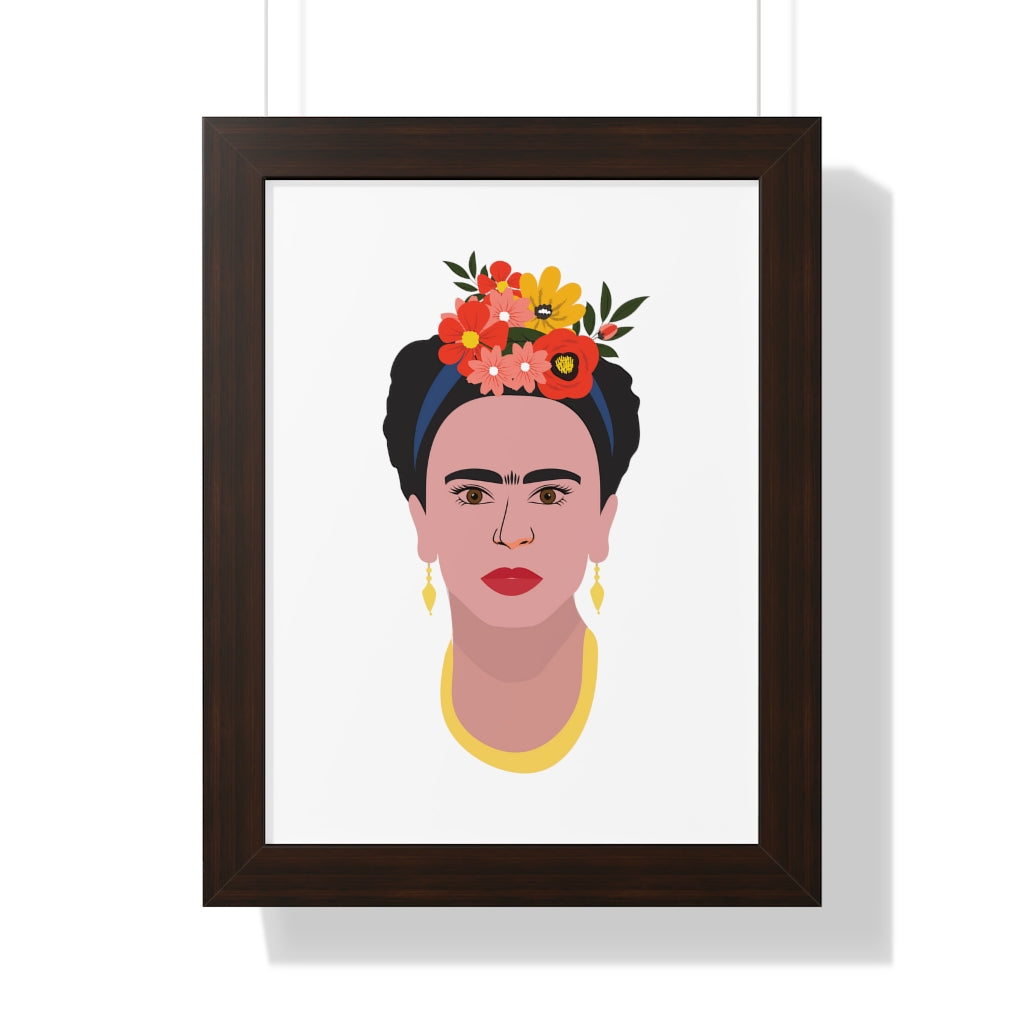 Bria Katherine Framed  Frida Kahlo Vertical Poster