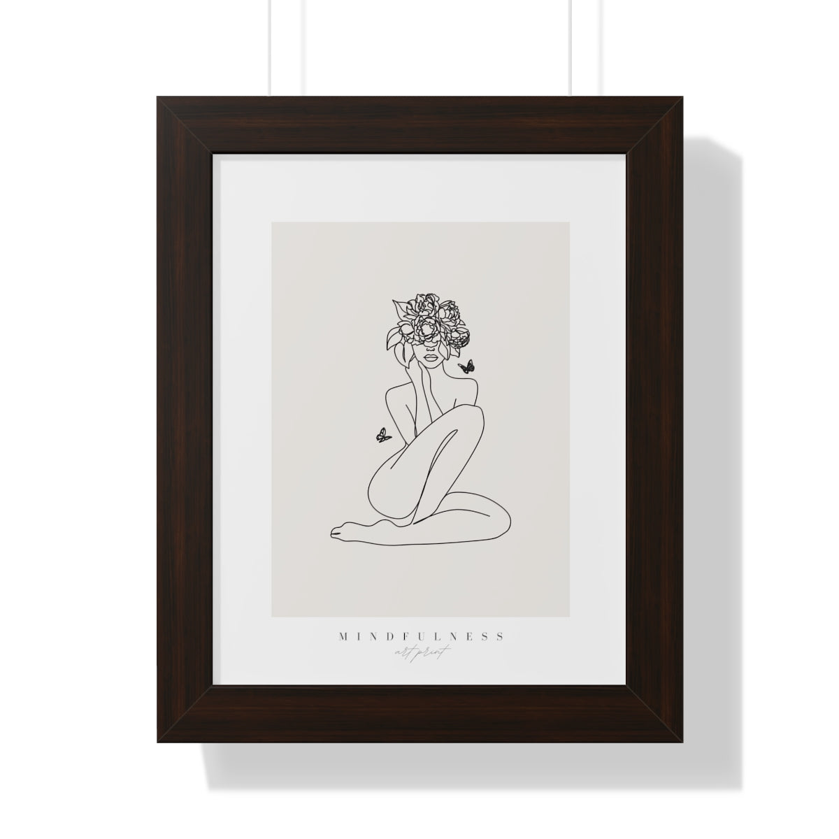 Bria Katherine  Mindfulness Framed Vertical Poster