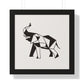 Bria Katherine Framed Horizontal Elephant Poster