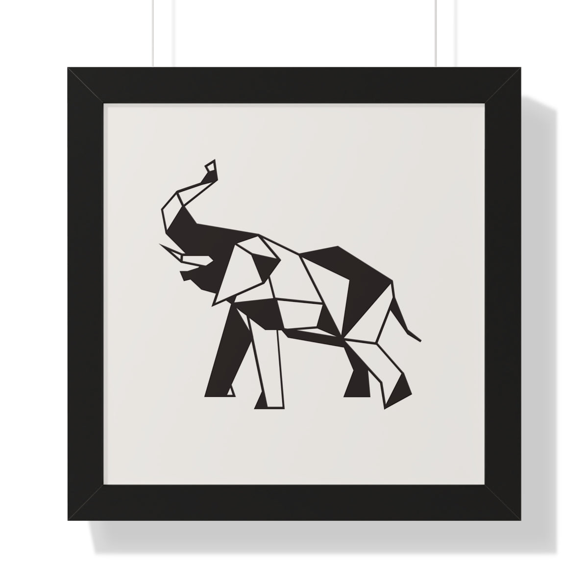 Bria Katherine Framed Horizontal Elephant Poster