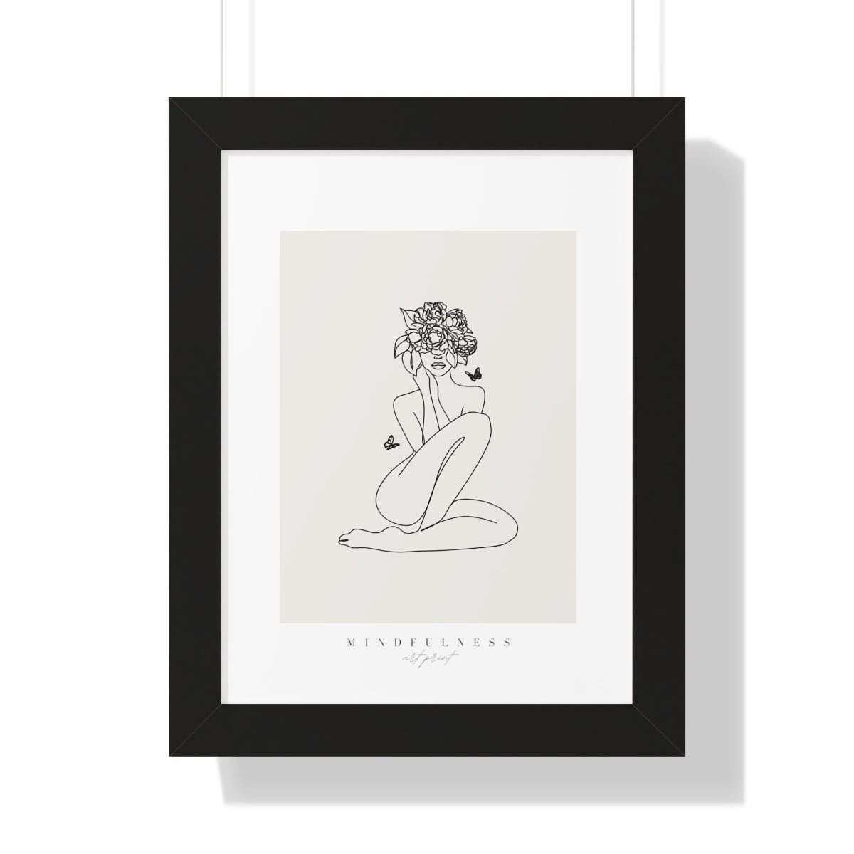 Bria Katherine  Mindfulness Framed Vertical Poster