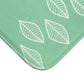 Bra Katherine Mint Green Leaf Print Bath Mat