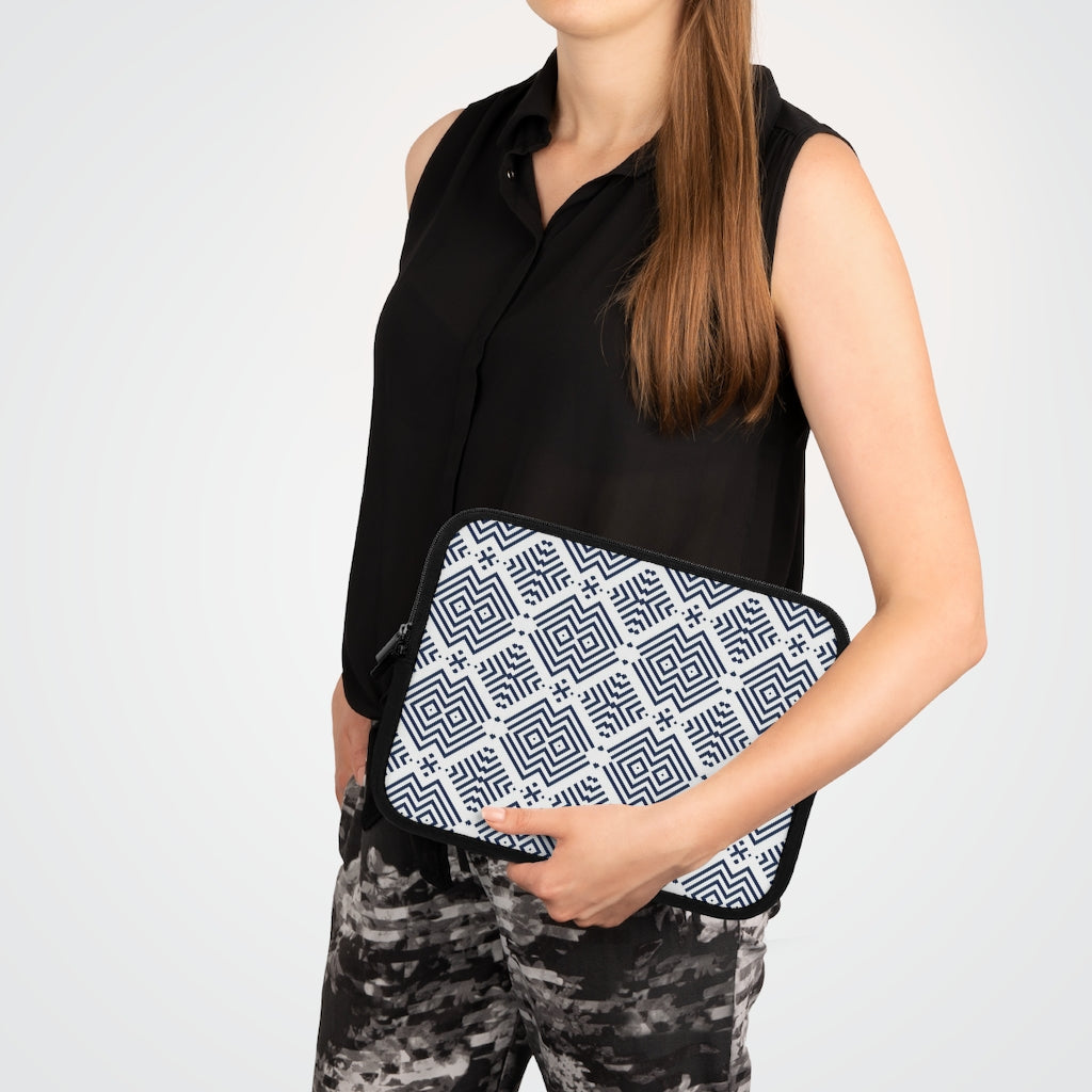 Bria Katherine Geometric Print Laptop Sleeve