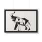 Bria Katherine Framed Horizontal Elephant Poster