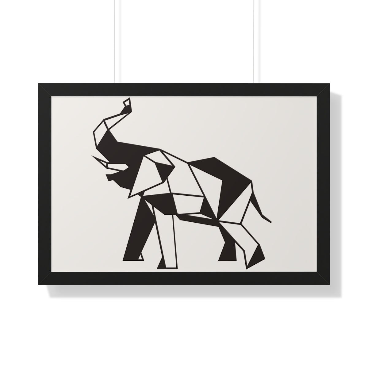 Bria Katherine Framed Horizontal Elephant Poster