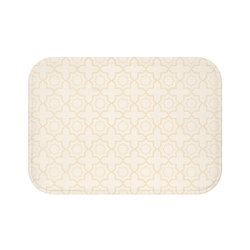 Bria Katherine Decorative Cream Bath Mat