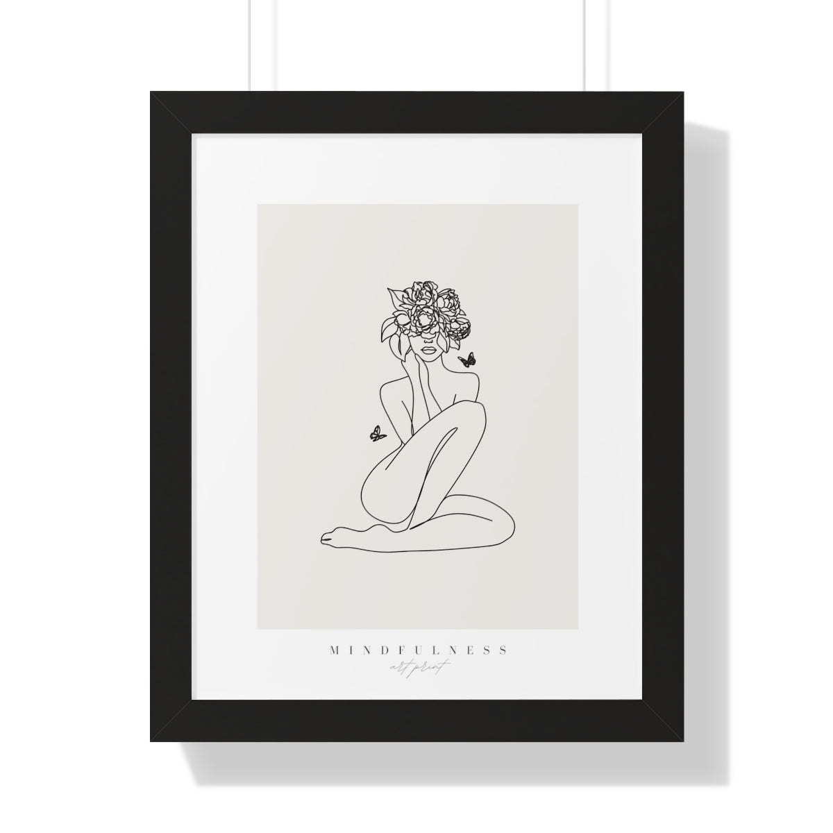 Bria Katherine  Mindfulness Framed Vertical Poster