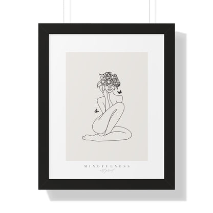 Bria Katherine  Mindfulness Framed Vertical Poster