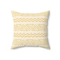 Bria Katherine Yellow Spun Polyester Square Pillow