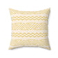 Bria Katherine Yellow Spun Polyester Square Pillow