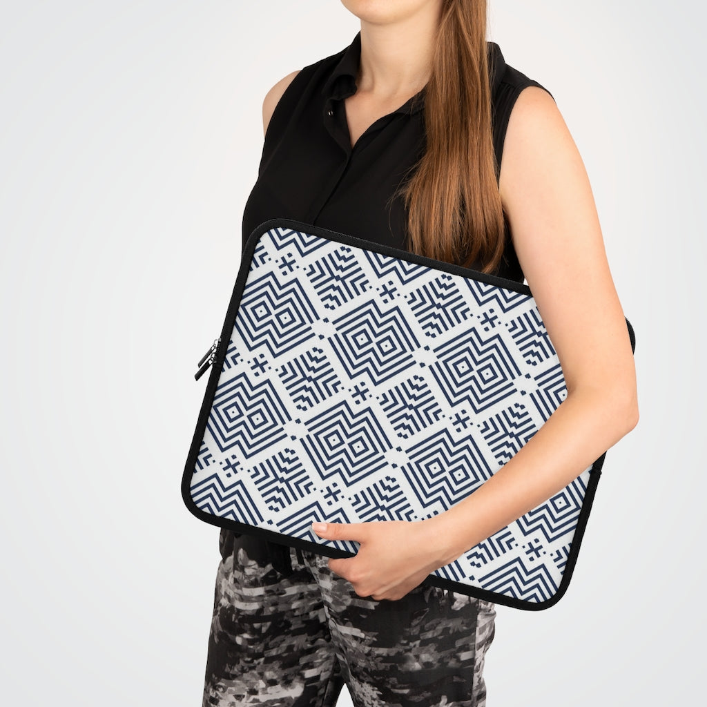Bria Katherine Geometric Print Laptop Sleeve