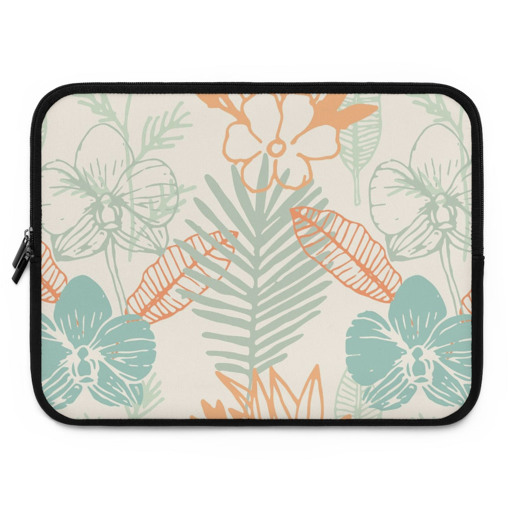 Bria Katherine Tropical Floral Print laptop and Tablet Sleeve