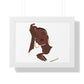 Bria Katherine Black Woman Print Framed Horizontal Poster