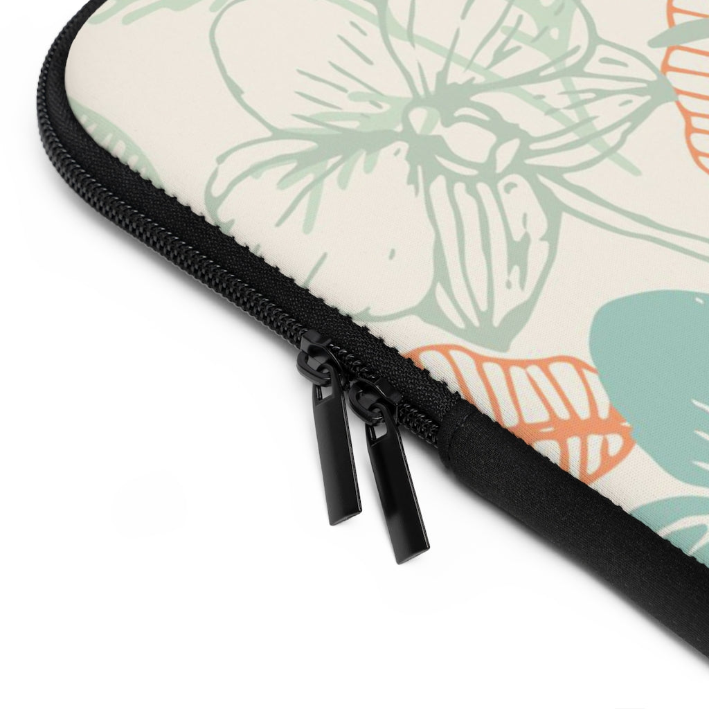 Bria Katherine Tropical Floral Print laptop and Tablet Sleeve