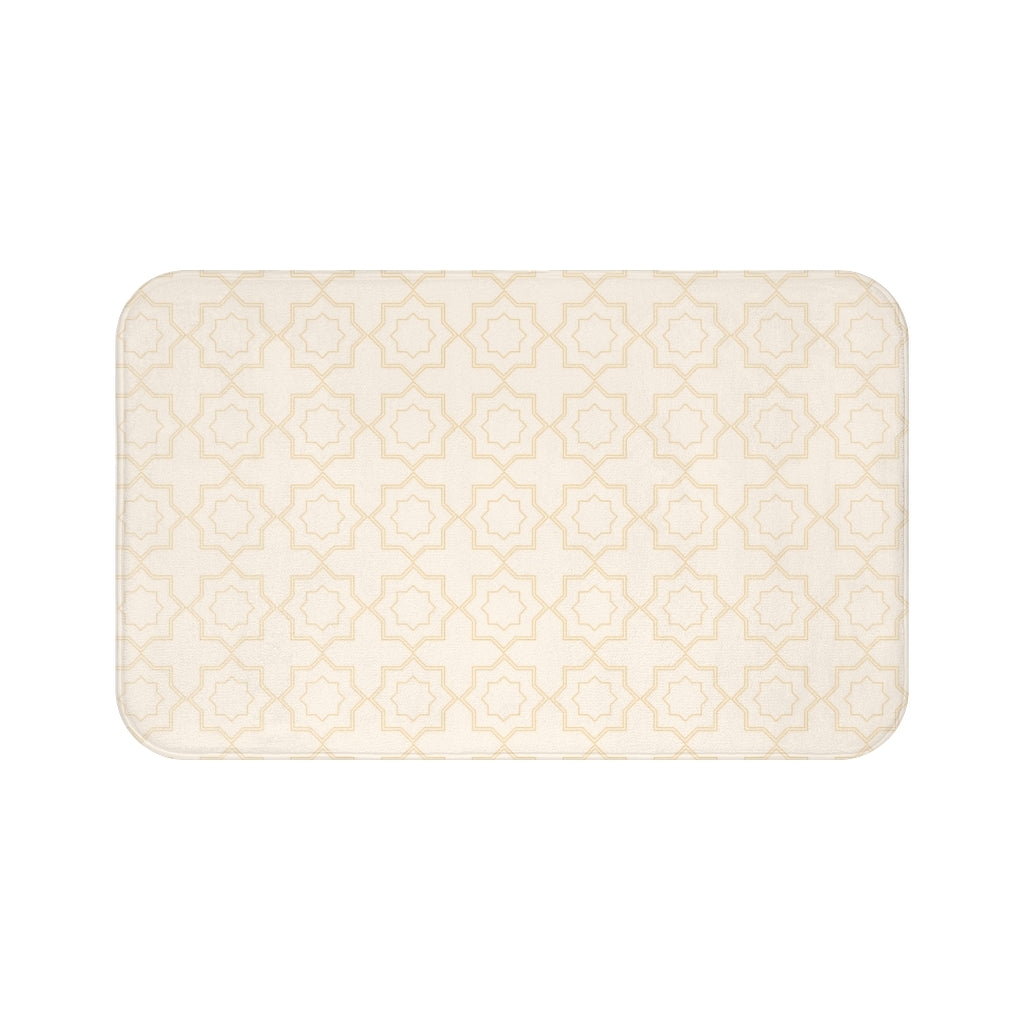 Bria Katherine Decorative Cream Bath Mat