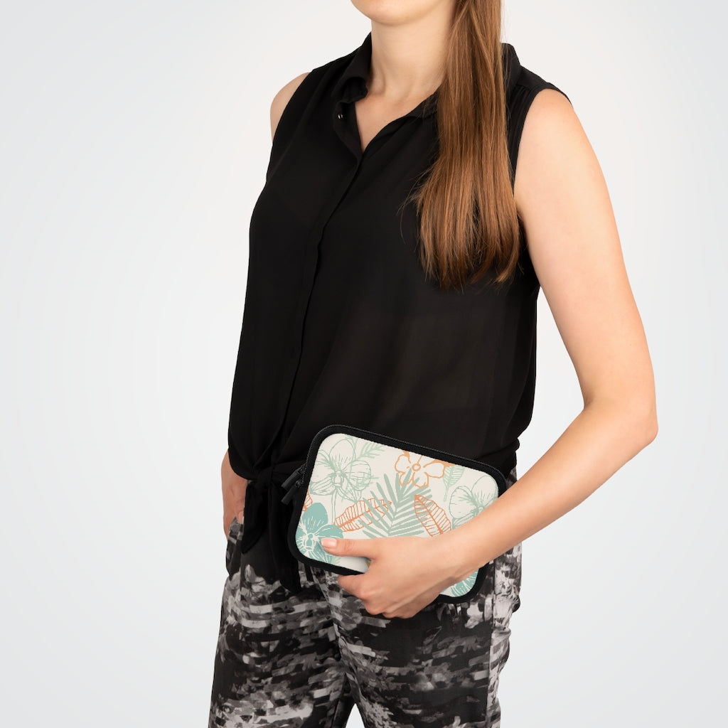 Bria Katherine Tropical Floral Print laptop and Tablet Sleeve