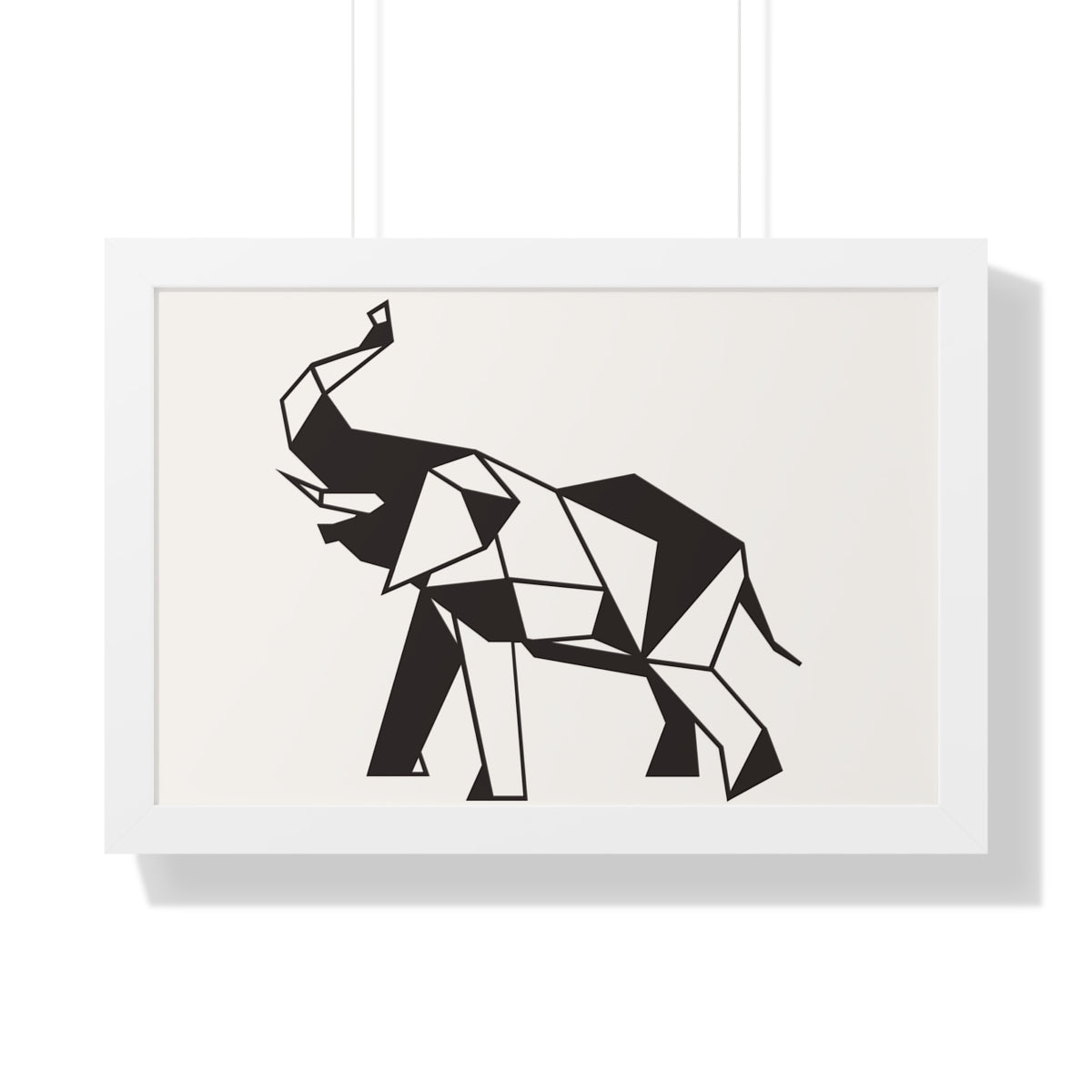 Bria Katherine Framed Horizontal Elephant Poster