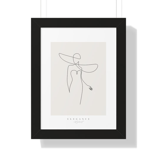 Bria Katherine Elegance Framed Vertical Poster