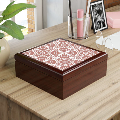 Bria Katherine Decorative Box Mexican Tile Insert
