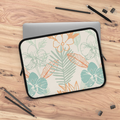 Bria Katherine Tropical Floral Print laptop and Tablet Sleeve