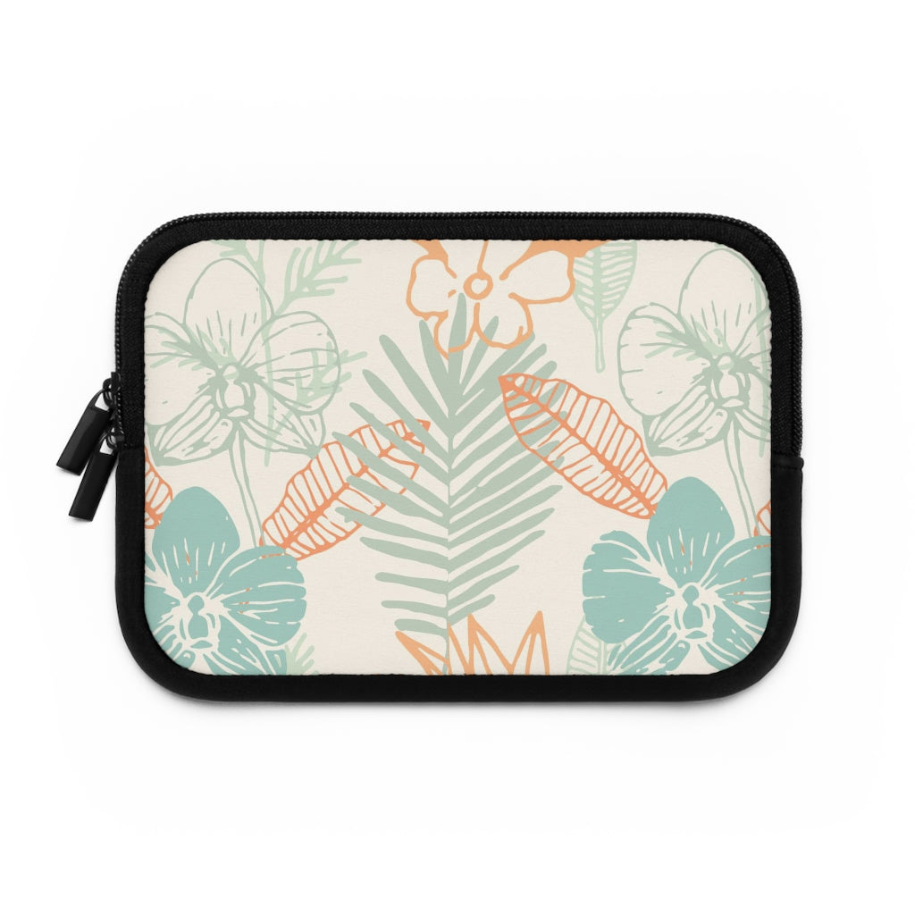 Bria Katherine Tropical Floral Print laptop and Tablet Sleeve