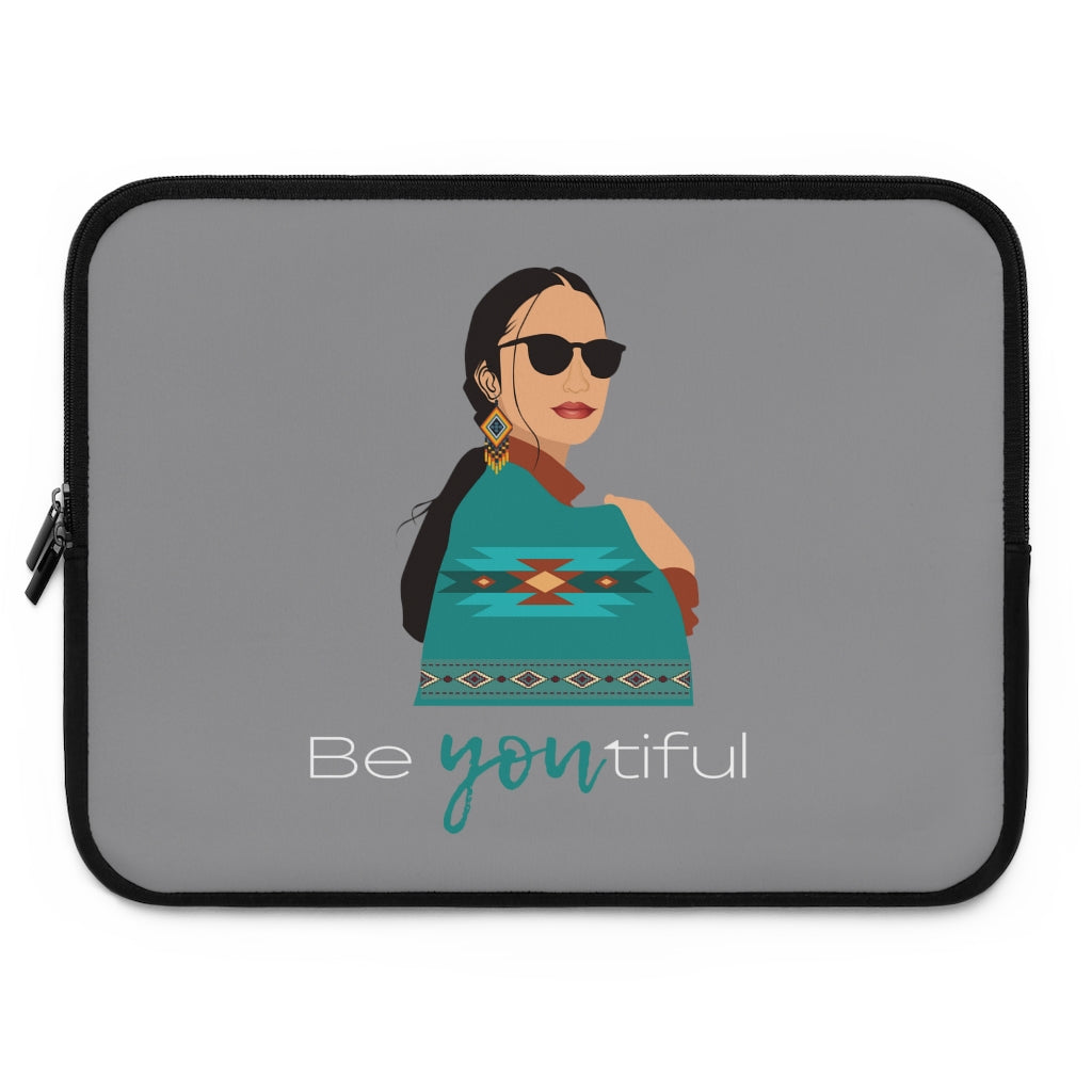 Bria Katherine Native American Girl Laptop Sleeve