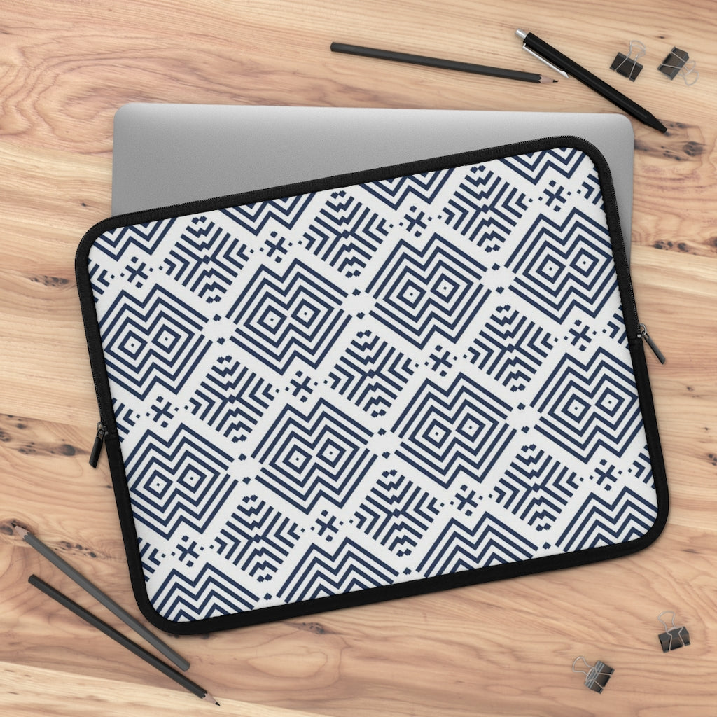 Bria Katherine Geometric Print Laptop Sleeve