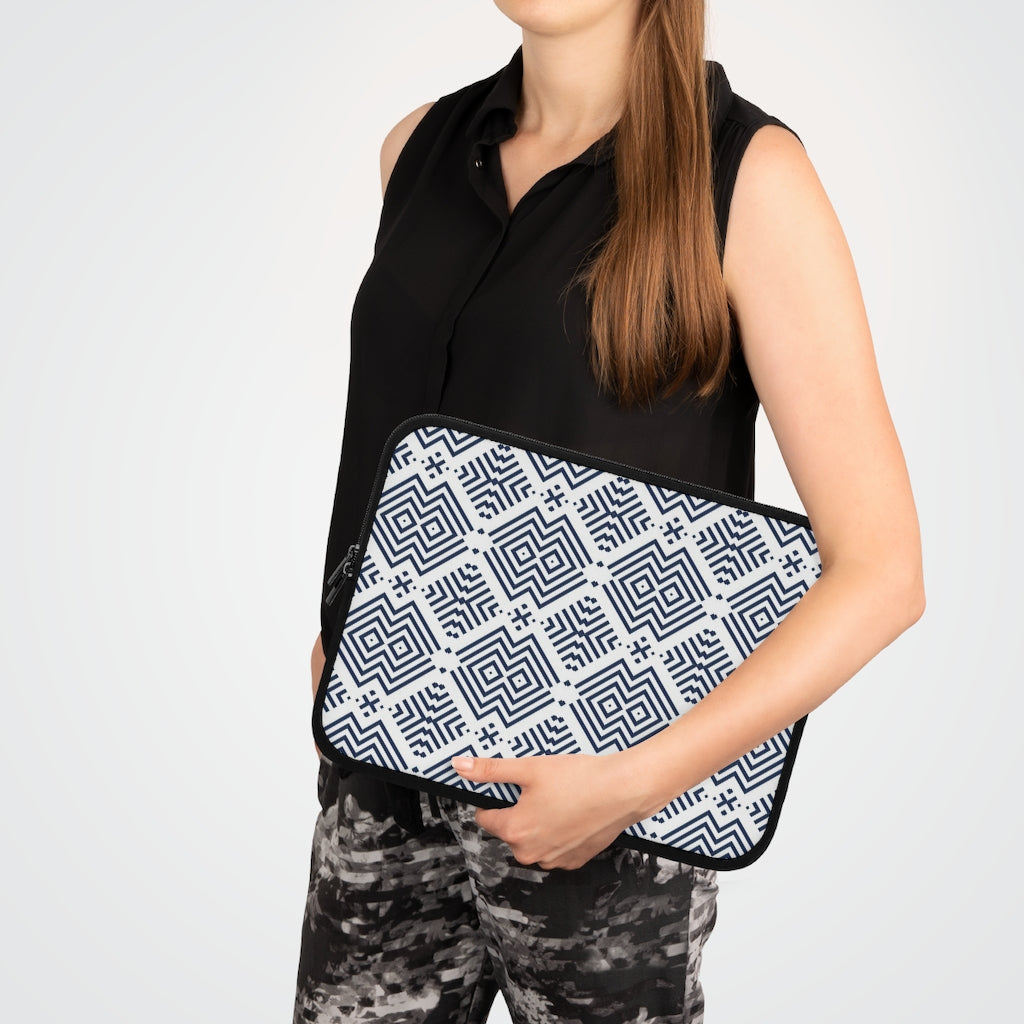 Bria Katherine Geometric Print Laptop Sleeve