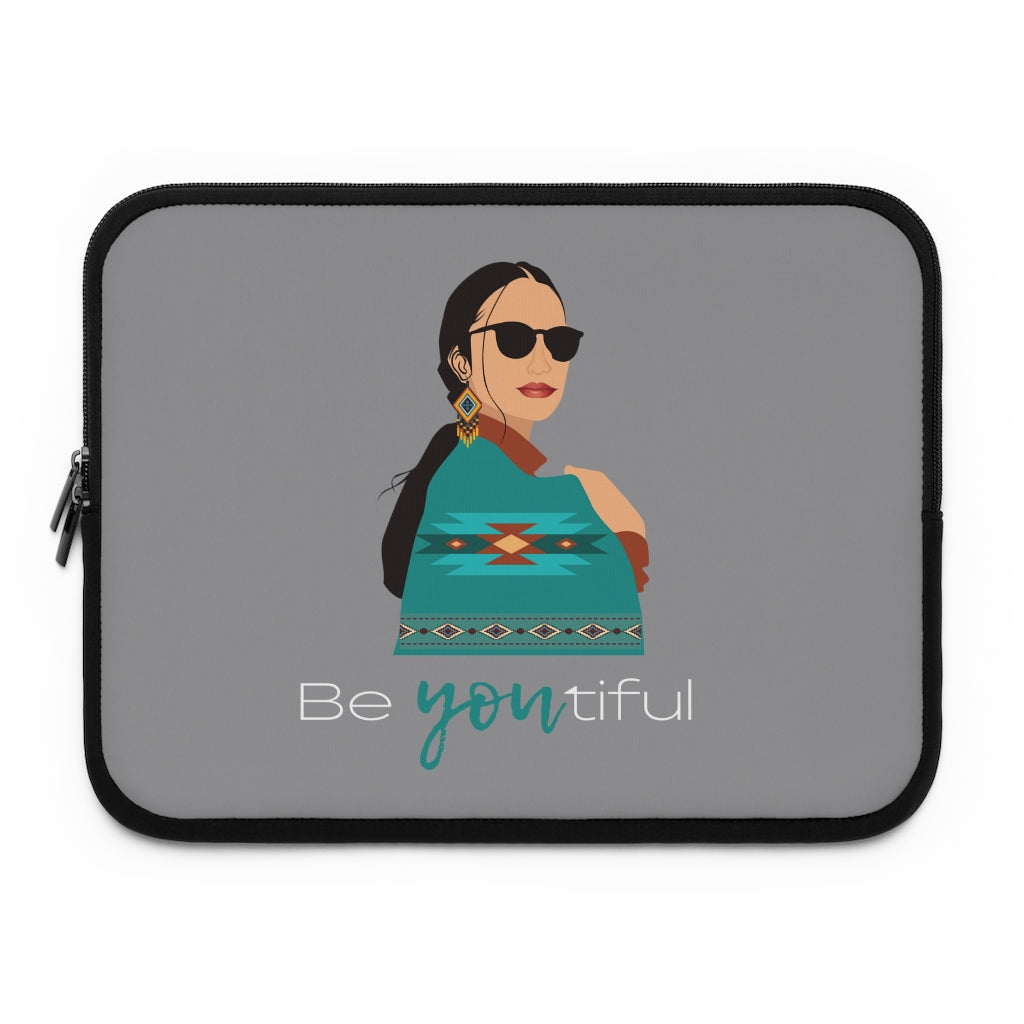 Bria Katherine Native American Girl Laptop Sleeve