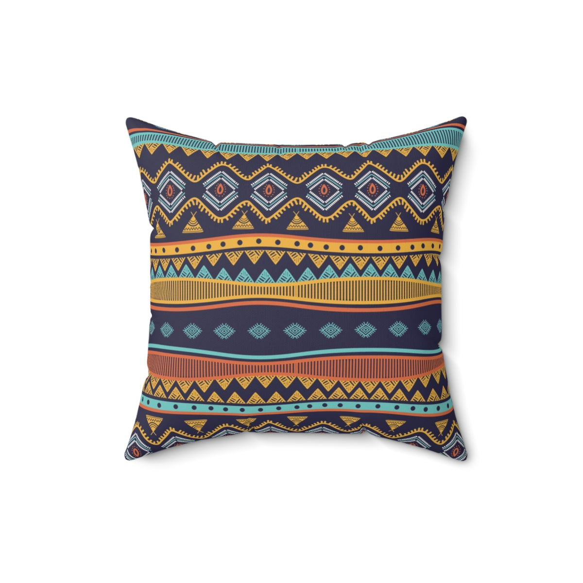 Bria Katherine Decorative Tribal Print Square Pillow