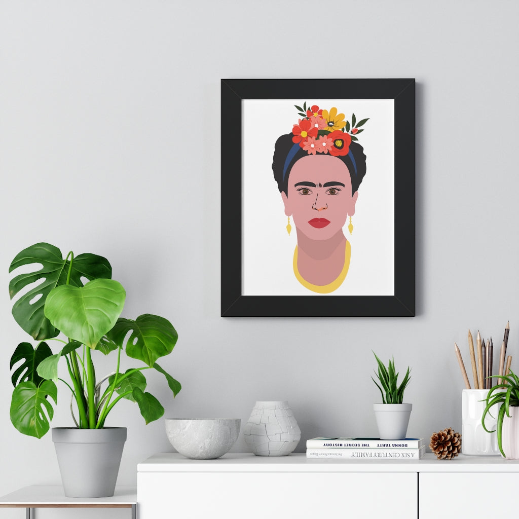 Bria Katherine Framed  Frida Kahlo Vertical Poster