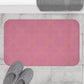 Bria Katherine Decorative Fuchsia Bath Mat