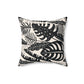 Bria Katherine Decorative Black & Tan Leaf Print Pillow