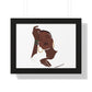 Bria Katherine Black Woman Print Framed Horizontal Poster