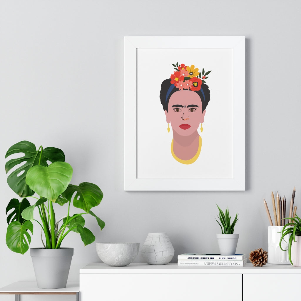 Bria Katherine Framed  Frida Kahlo Vertical Poster