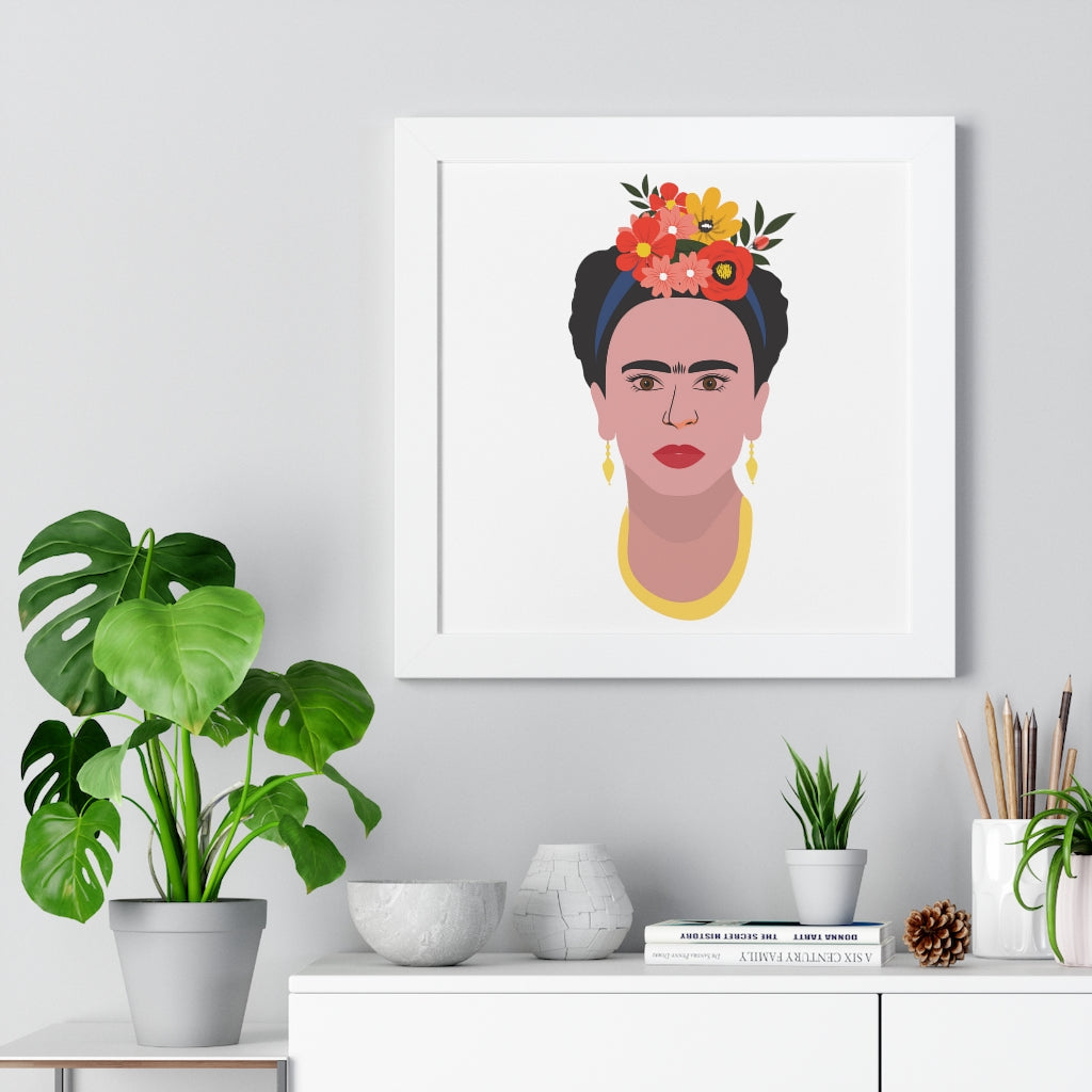 Bria Katherine Framed  Frida Kahlo Vertical Poster